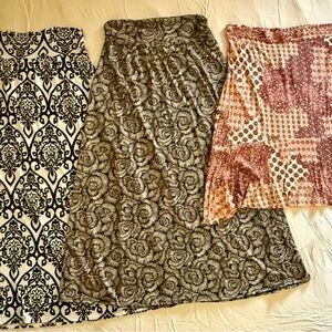 Gilli Black, blue and rust skirts size 1x, beautiful casual or professional